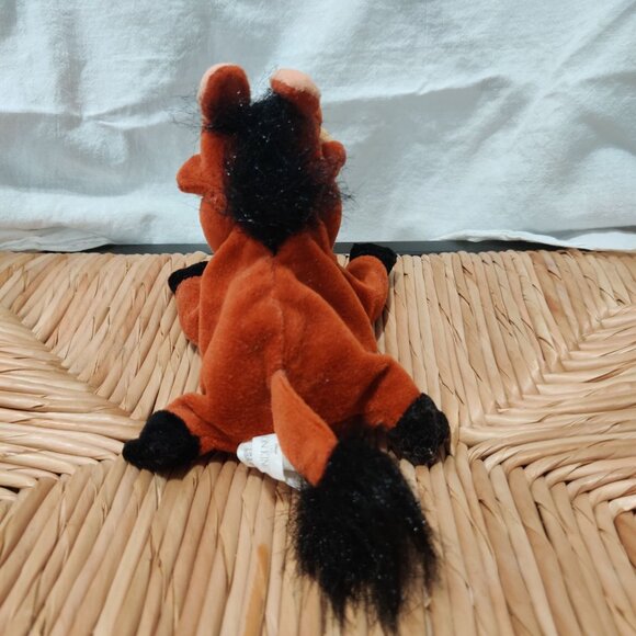 Disney Lion King Pumbaa Plush 4" Bean Bag Toy Brown Black Mane Tusks Stuffed - Picture 3 of 7